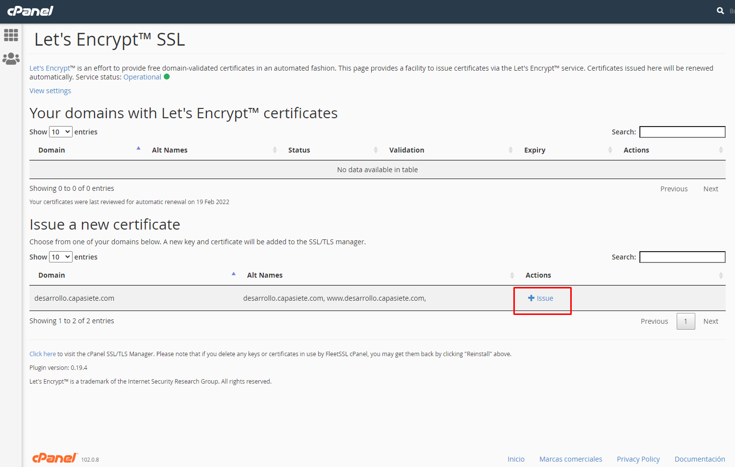 Let's Encrypt SSL